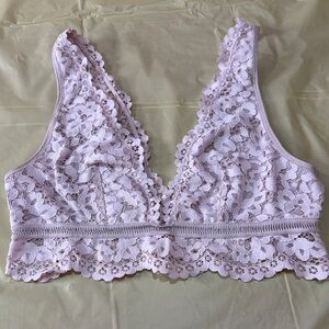 VS Lace Bralette in Light Pink size medium